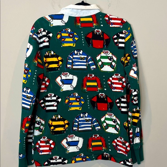 Rowing Blazers Rugby Shirt Tiny Rugy Shirts Print Green Size Medium - Picture 4 of 8